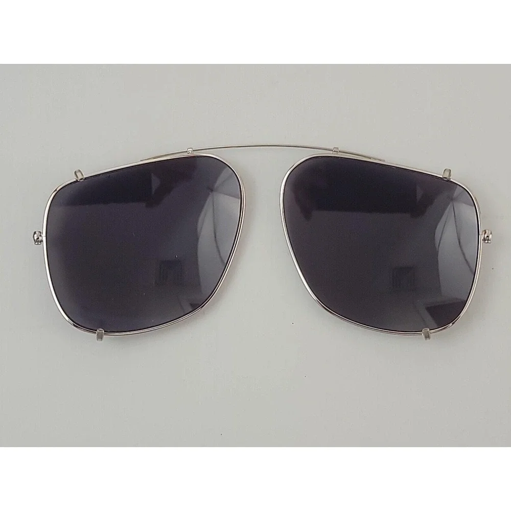 Tura C‎ 705 Milan Gray Rhodium Clip On Sunglasses 56mm Vintage Japan NOS